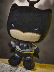 BATMAN X SHEIN 1個可愛蝙蝠絨毛吊飾，精緻刺繡，絨毛造型，可掛在包包和鑰匙上，黑色蝙蝠絨毛吊飾 - 黑色 - 查看 4