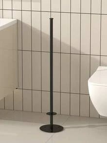 1Pc Floor-Standing Toilet Paper Holder, Foldable Roll Holder With A Disc Base For Storing More Rolls Of Toilet Paper, Suitable For Bathroom And Toilet Use, Bathroom Accessories, Toilet Accessories. - Multicolor - View 4