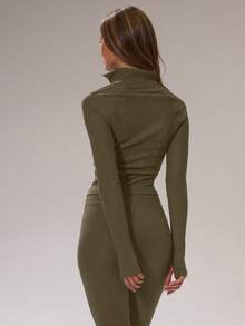 Musera Sport Women Sports Jackets - Army Green - View 4