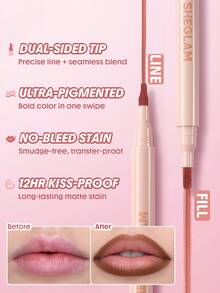 SHEGLAM True Stain 液體唇線筆-010 Marvelous 品牌 美容 化妝 化妝品 適合女性與女孩 完美搭配夏季春季 Y2K 時尚 流行 生日 母親節禮物 假期 派對準備就緒 最佳顏色 - 010 奇妙 - 查看 4