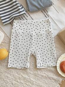 Dazy Kids 女童波點休閒百搭日常穿著緊身內搭短褲 夏季 - 白色 - 查看 2