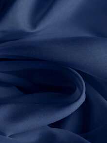 GlowEve CURVE Plus Size Casual Versatile Commuter Solid Color Shirt With Drawstring Blouse For Women Blouse For Women Casual Elegant - Navy Blue - View 5