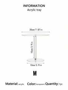 SHEIN 1/3 件亚克力蛋糕架，透明圆形蛋糕展示架，适用于甜品桌、婚礼、活动、生日派对、蛋糕、糕点、糖果 - 無色 - 查看 9