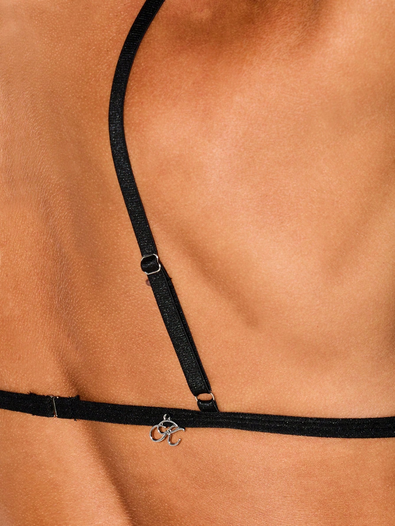 KIZN Triangle Bra With Scalloped Lace Trim