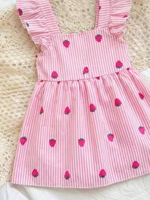 Baju Terusan Bayi Perempuan Motif Bunga Lucu Lengan Pendek - MultiWarna - View 3