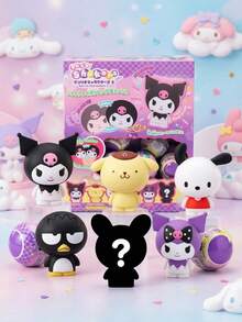 bandai SanrioKuromi Blind Box Capsule Toy, Surprise Shake Pop Transform Figure, Cute Mystery Collectible Gift - Multicolor - View 1
