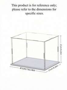 Clear Acrylic Display Case Collectible Showcase Assemble Easy Dust Proof Protection Box For Action Figures Toys Model Cars Home Decor Storage Organizer - Multicolor - View 25