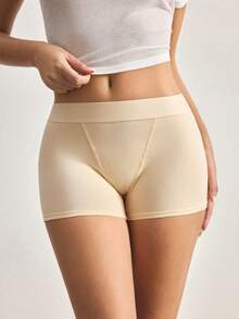 Ocili Cotton Logo Waistband Comfortable Women's Briefs - Khaki - View 4