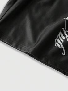 PAVTROS Bộ 2 món áo jersey bóng đá Mỹ phong cách retro nam, phong cách Y2K Millennium, áo thun cổ chữ V và quần short lưng dây rút, in chữ và số đồ họa, phù hợp cho nhảy đường phố, lễ hội âm nhạc, mặc thường ngày, set đồ, quà tặng sinh viên - màu đen - Xem 7