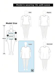 Muchica Áo thun nữ size lớn cổ tròn kẻ sọc màu xám đậm - Màu xám đen - Xem 6