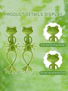 1/3/5 Pcs Frog-Shaped Plant Stands - Creative Climbing Plant Support For Small Potted Plants & Succulents, Cute Stable Durable Plastic Garden Decor, Fantasy Frog Garden Ornaments - multicolor - View 7