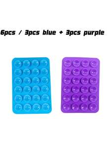 1 Pc 24 Pcs Silicone Single-Sided Suction Cup, Self-Adhesive, Multi-Purpose Phone Suction Cup, Can Be Adsorbed On Walls, Desktops, Glass, Serving As Phone Stand, Tablet Expanded Stand, Suitable For Car, Leisure, Office - Multicolor - View 28