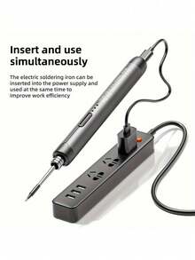 1pc Wireless Soldering Iron, 3 Heat Settings, USB Charging, Flux, Stand, Storage Case - Multicolor - View 6
