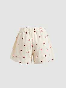 SHEIN Tween Girl Bow Decor Camisole And Shorts Casual Set - Multicolor - View 7