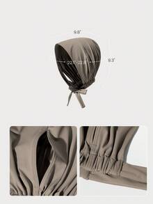 GLOWMODE X Reem Modest Glow 随身佩戴 速干露耳反光Logo可调节系带头套 日常休闲健身训练服 - 卡其色 - 查看 6