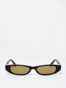 MUSERA Slim Tortoise Shell Glasses Spring Summer Beach Swim Festival Vacation Cute Daily - Black Frame Tea Tablets - View 2