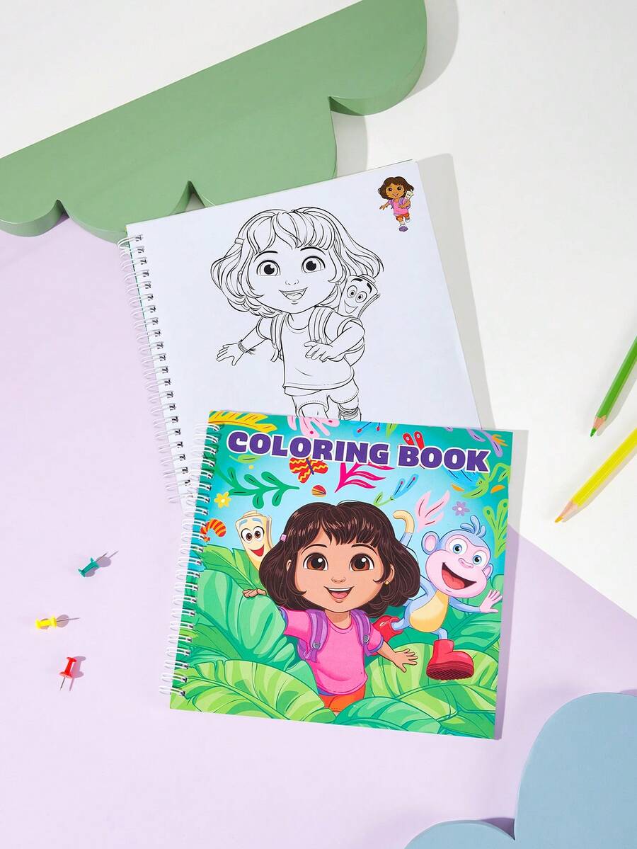 DORA | SHEIN 20-Page Graffiti Coloring Book, Hand-Drawn Creative Coloring Book, Marker Graffiti Enlightenment Coloring Book - multicolor - View 1