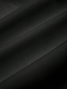 PAVTROS Camisa de manga corta de solapa única con estampado de letras para hombres - Negro - Ver 5