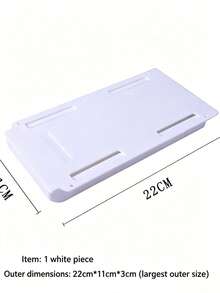 A Small Desk Organizer With A Hidden Drawer. This Multi-Functional Organizer Features A Large-Capacity Drawer To Keep Your Desk Tidy, Perfect For Storing Stationery, Makeup Tools, And Kitchen Supplies. - Grey - View 5