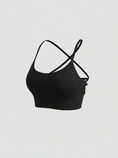 Sweetra Crisscross Back Sports Bra