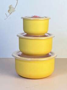 S/M/L 3pcs Refrigerator Fresh-Keeping Storage Set, Thick Refrigerator Storage Box,Kitchen,Christmas Gift - Multicolor - View 12