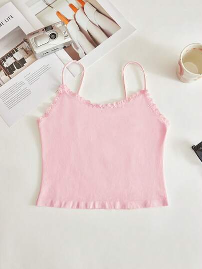 Lowkey Lull 2026 Hot Selling Women's Seamless Minimalist Solid Color Comfortable High Value-For-Money High Quality Portable Camisole, 1pc