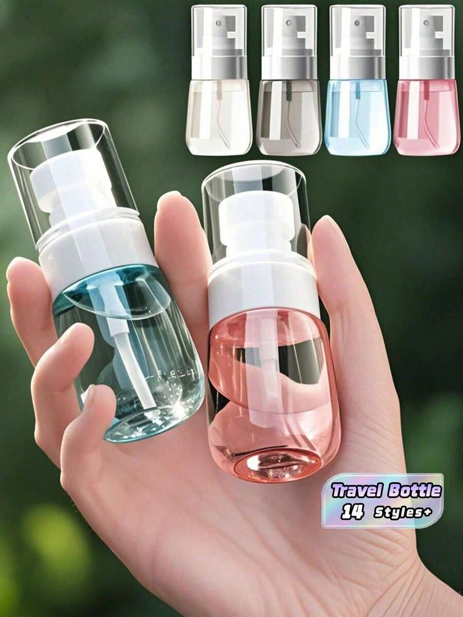 30/60/100pcs Mini Spray Bottle Refillable Empty Container For Hair Styling Barber Salon Tools Travel Size Leak Proof Fine Mist Sprayer For Water Toner Essential Oil Cosmetic Accessory - Multicolor - View 1