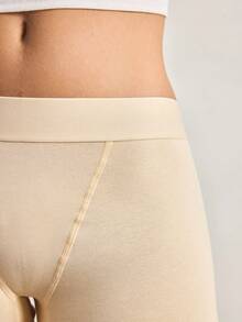 Ocili Cotton Logo Waistband Comfortable Women's Briefs - Khaki - View 6