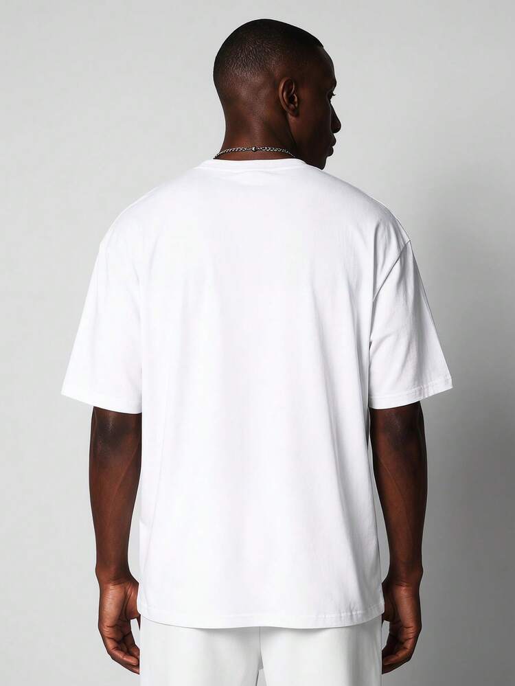 Oversized Crew Neck Short Sleeve Solid Plain T-Shirt Casual Everyday Relaxed Fit Summer Essential