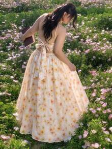 SHEIN MOD Đầm nữ cỡ lớn thanh lịch in hoa thắt eo, trang phục xuân hè, đầm đi nghỉ mát, đầm thường ngày, đầm lễ hội, đầm dự tiệc trà, đầm đi biển cho nữ, đầm dự đám cưới, đầm hoa, đầm sinh nhật, đầm phong cách cottagecore, đầm dài dáng xòe không tay họa tiết hoa màu nước ngọt ngào cho nữ, kiểu boho, sang trọng, đầm mùa hè, đầm lễ hội âm nhạc, đầm đi chơi. - Nhiều màu - Xem 6
