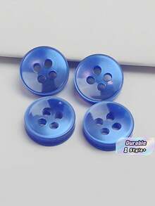 50/100/200/300/500/1000 颗纽扣 - 皇家蓝复古圆形纽扣，适用于 DIY 项目、衬衫、缝纫、小型配饰（例如钱包）和 DIY 钱包制作。 - 寶藍 - 查看 1