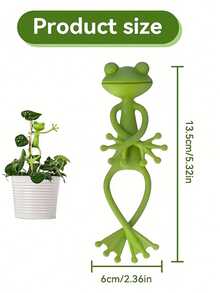 1/3/5 Pcs Frog-Shaped Plant Stands - Creative Climbing Plant Support For Small Potted Plants & Succulents, Cute Stable Durable Plastic Garden Decor, Fantasy Frog Garden Ornaments - multicolor - View 15