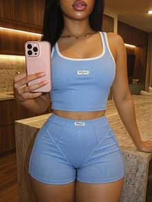 Slaydiva Quần short đạp xe nữ mùa hè mới, kiểu dáng đường phố năng động, ôm sát, màu xanh da trời nhạt với các nếp gấp mảnh như tăm. Thích hợp cho mặc hàng ngày, đi học, chơi thể thao, tập thể dục, lễ hội âm nhạc, hòa nhạc, trang phục sân bay, trang phục đi ăn trưa, du lịch, kỳ nghỉ, thư giãn tại nhà. - Màu xanh lam - Xem 8