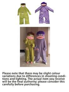1PC Cute Coral Fleece Funny , Suitable For Cosplay And Luxury Casual Wear, Unisex All-In-One Outfit - Multicolor - View 10