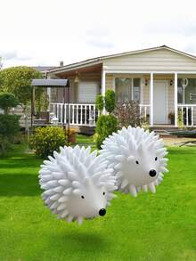 1/2PCS Durable Plastic Hedgehog Ball Dog Chew Toy Spiky Teeth Cleaning Massage Gum Health Interactive Fetch Play No Battery Needed For Small Medium Large Dogs Pet Supplies - Multicolor - View 2