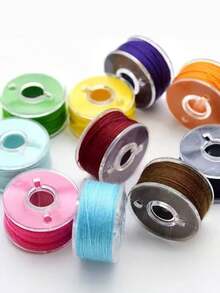 25/36Pcs Sewing Machine Bobbin Threads With Clear Storage Case, Assorted Colors Pre-Wound Sewing Thread Spools, Household Sewing Machine Bobbins Kit For DIY Sewing & Embroidery - multicolor - View 4