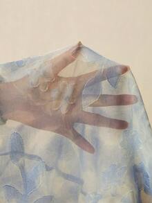 CielaLinda 女士印花垂领斜裁吊带美人鱼长裙，浪漫长裙 - 淺粉色 - 查看 8