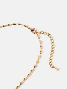 MOTF PREMIUM PRE18K GOLD-PLATED FEW ADJUSTED TO OPAL SIMPLE TEMPERAMENT NECKLACE EARRINGS - Yellow Gold - View 7