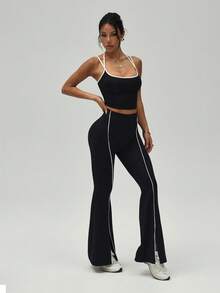 SHEIN Sports Set bộ đồ thể thao - màu đen - Xem 7