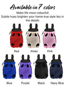 1 buah Tas Dada Luar Ruangan Hewan Peliharaan Baru, Cocok untuk Kucing & Anjing, Desain Jaring Bernapas, Ransel Portabel, Cocok untuk Aktivitas Luar Ruangan, Dekorasi Ruangan, Dekorasi Halloween, Dekorasi Musim Gugur, Hadiah Santa, Isian Kaos Kaki Natal, Hadiah yang Dipersonalisasi, Hadiah Natal - MultiWarna - View 6