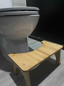 Bangku Jongkok Bambu, Bangku Toilet Portabel Dewasa, Bangku untuk Mengatasi Sembelit, Desain Melengkung, Anti Benturan, Perlengkapan Perjalanan Penting - MultiWarna - View 3