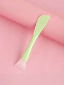 Soft Silicone Facial Mask Brush With Spatula Head 2 In 1 DIY Mud Mask Applicator Tool For Skincare Beauty Routine Home Spa Face Care Makeup Tool Washable Reusable Beauty Accessory - Multicolor - View 12