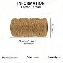 Cuerda de macramé de 2 mm x 100 m, cuerda retorcida colorida, cuerda de algodón, hilo de macramé para colgar en la pared, colgar plantas, manualidades, proyectos de decoración DIY - Multicolor - Ver 24