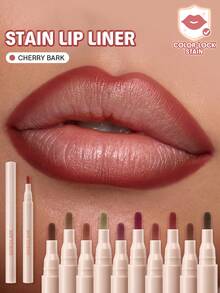 SHEGLAM True Stain 液態唇線筆-309 Cherry Bark 持久唇膏絲滑霧面染色液 品牌美妝化妝品 適合女士與女孩 - 309 Cherry Bark - 查看 1