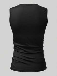 Manfinity Dauomo Men's Contrast Color Patchwork Casual Minimalist Tank Top - Multicolor - View 2