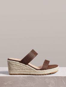 Styleloop Women's Wedge & Platform Shoes, Bohemian, Beach Vacation, Western Wind, Summer Wear, Travel Essentials - Brown - View 5