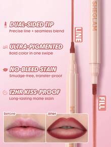 SHEGLAM True Stain 液態唇線筆-300 Misty Rose 持久唇膏絲滑霧面染色液 品牌美妝化妝品 適合女士與女孩 - 300 Misty Rose - 查看 4