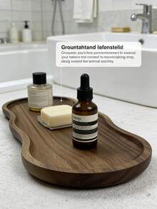 High-Quality Wooden Tray Suitable For Bathroom, Perfume Tray, Kitchen Tray, Reception Tray, Decorative Tray, Applicable For Room Decor, Home Decor, Bathroom Decor And Living Room Decor, Widely Used Wooden Tray In Household - C-Wood Color - View 11