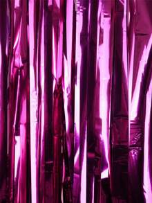 Hot Pink Foil Fringe Curtain – Metal Wire Backdrop For Photo Booth, Wedding, Birthday, Bridal Shower, Bachelorette Party Decor - Rose red - View 6