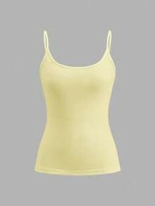 Tseoso 4 piezas Conjunto de camisetas de tirantes de 95% algodón de colores, adecuado para el verano - Multicolor - Ver 7